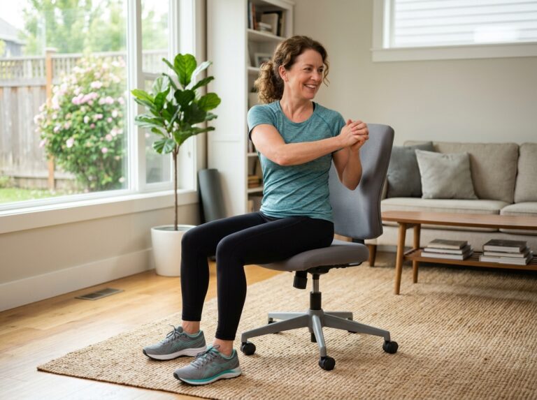 10 minute chair workout for beginners