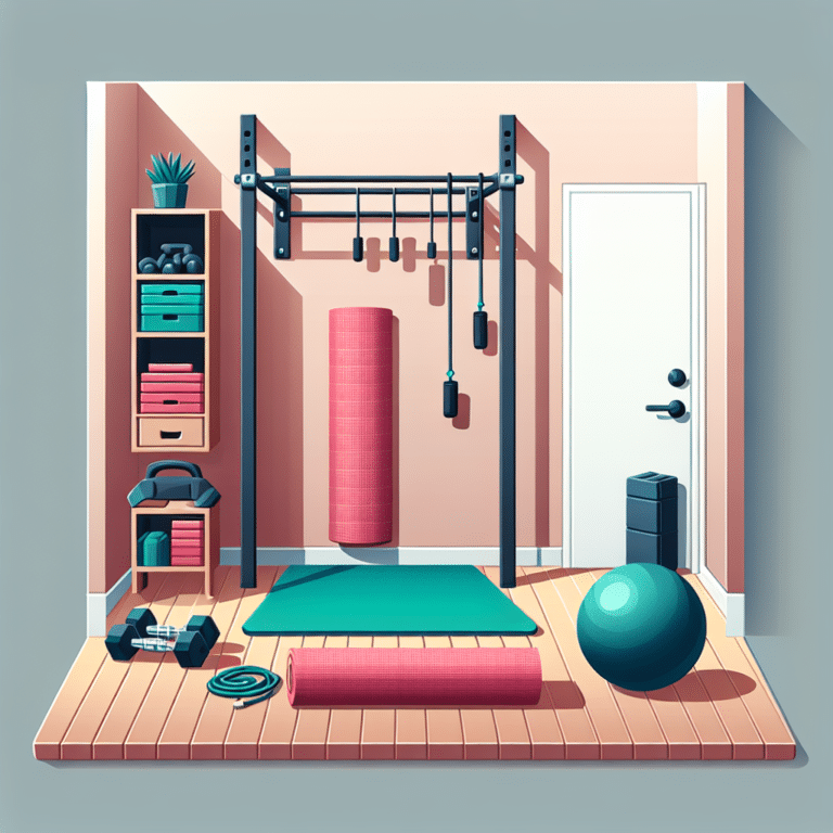 Simple Fitness Gear Setup at Home